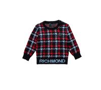 John Richmond maglia neonato in fantasia Pied de poule nero 24m