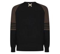 John Richmond maglia uomo colorblock nero grigio M