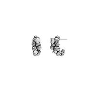 John Richmond - Orecchini a cerchio con sfere e diamanti - - Accessories - Donna - Grigio - ONE SIZE