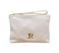 John Richmond Pochette Bianco Oro in Pelle Laminata da Donna