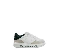 John Richmond sneakers in pelle e suede bianco