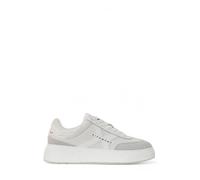 John Richmond sneakers in pelle e suede bianco ecrù 43