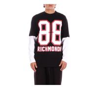 John Richmond - T-shirt a maniche lunghe con stampa '88' - - Tops - Uomo - Nero - M