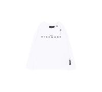 John Richmond T-shirt manica lunga neonato Singix bianco