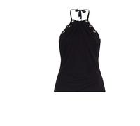John Richmond - Top con Scollo all'Americana e Allacciatura con Occhielli - - Tops - Donna - Nero - S