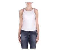 John Richmond - Top Senza Maniche con Logo Posteriore - - Tops - Donna - Bianco - L