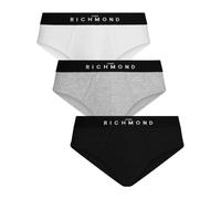 John Richmond - Tripack Boxer Briefs Tricolore in Cotone a Vita Bassa - - Underwear - Uomo - Multicolore - 2XL