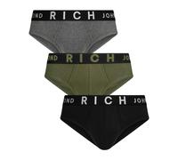 John Richmond - Tripack slip basso in cotone a coste - - Underwear - Uomo - Multicolore - S