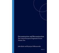 John Ryder Deconstruction and Reconstruction (Tascabile)