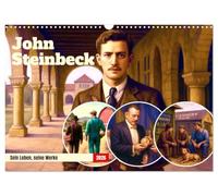 John Steinbeck (Wandkalender 2026 DIN A3 quer), CALVENDO Monatskalender: Ein literarischer Blick auf das Amerika im 20. Jahrhundert