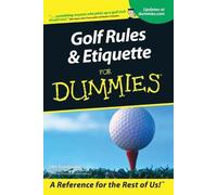 John Steinbreder Golf Rules and Etiquette For Dummies (Tascabile)