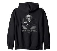 John Stuart Mill libertà E Giustizia Filosofia Felpa con Cappuccio