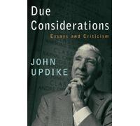 John Updike Due Considerations (Copertina rigida)