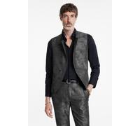John Varvatos Beacon Vest - Slim Fit Asymmetric Button Eclipse Hthr Taglia: 46 | Gilet Outlet | Uomo