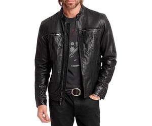 John Varvatos Brando Leather Jacket Giacca Uomo