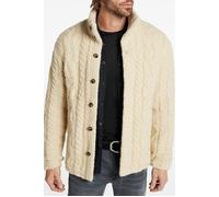 John Varvatos Brandt Ls Quilted Cable Sweater Bone White Taglia: XS | Cardigan Outlet | Uomo | Bianco