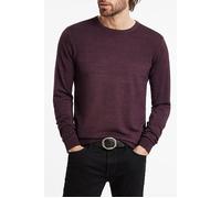 John Varvatos Chase Ls Magic Wash Crew Dark Plum Taglia: XS | Maglioni a maglia Outlet | Uomo | Magenta