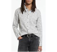 John Varvatos Classic Fit Shirt With Regular Collar Pa Dutch Blue Taglia: XS | Camicie Casual Outlet | Uomo | Blu