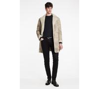 John Varvatos Duncan Shearling Coat With Cf Button Clo Wheat Taglia: 56 | Cappotti monopetto Outlet | Uomo | Marrone