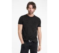 John Varvatos Eden Ss Burnout Crew Carbon Grey Taglia: S | T-shirt stampate Outlet | Uomo | Grigio