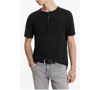John Varvatos Ethan Ss Ctn Henley W Psein Chroma Wash Black Taglia: S | Magliette basic Outlet | Uomo | Nero