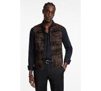 John Varvatos Glynn Vest - Button Frontclousre Vest Old Bark Taglia: 46 | Gilet Outlet | Uomo