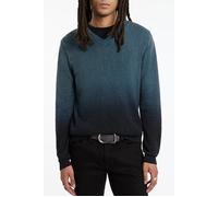 John Varvatos Kane Ls Slub Cotton Vee With Dip Dye Marine Taglia: XS | Outlet | Uomo | Bianco