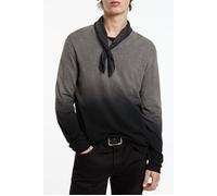 John Varvatos Kane Ls Slub Cotton Vee With Dip Dye Seal Grey Taglia: XS | Outlet | Uomo | Grigio