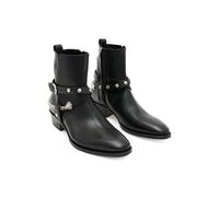 John Varvatos Ludlow Double Belt Zip Boot Black Taglia: 9 | Stivali Outlet | Uomo | Nero