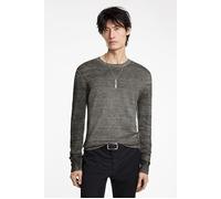 John Varvatos Luz Easy Fit Crewneck With Reverse Jerse Charcoal Taglia: XS | Maglioni a maglia Outlet | Uomo | Nero