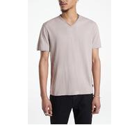 John Varvatos Miles Slub V-neck With Cut Raw Edge Dried Petal Taglia: S | Magliette basic Outlet | Uomo | Bianco
