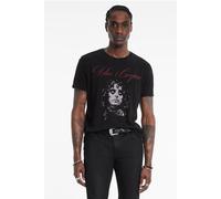 John Varvatos Ss Crew Tee - Alice Cooper Script Black Taglia: XL | T-shirt stampate Outlet | Uomo | Nero