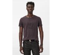 John Varvatos Ss Raw Edge Tee - Beaded Skull Oxblood Taglia: XXL | Magliette basic Outlet | Uomo