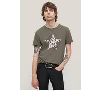 John Varvatos Ss Raw Edge Tee - Cheetah Star Coal Taglia: XXL | Outlet | Uomo |