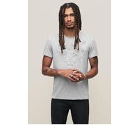John Varvatos Ss Raw Edge Tee - Floral Skull Ash Taglia: S | T-shirt stampate Outlet | Uomo