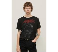 John Varvatos Ss Raw Edge Tee Vintage Wash - Anthrax White Noise Black Taglia: L | T-shirt stampate Outlet | Uomo | Bianco