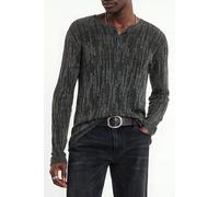 John Varvatos William Slim Fit Henley With Miss And Tu Iron Grey Taglia: M | Maglie a manica lunga Outlet | Uomo | Grigio