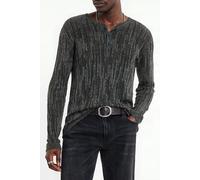 John Varvatos William Slim Fit Henley With Miss And Tu Iron Grey Taglia: S | Maglie a manica lunga Outlet | Uomo | Grigio