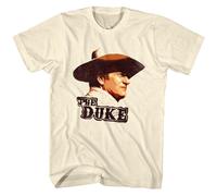 John Wayne Duke T-Shirt Manica Corta Uomo Cotone Girocollo Naturale