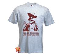 John Wayne Get Spento Tuo Cavallo Tribute T Shirt Tutte le Taglie