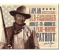John Wayne i Am Un Vecchio Stile Bandiera Saluta Patriot Large Segno Del Metallo