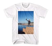 John Wayne Livin On The Egde T-Shirt Maniche Corte Cotone S-6XL Bianco