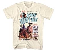 John Wayne Make It Wayne T-Shirt Uomo Manica Corta Cotone Collo America Naturale