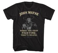 John Wayne That's Death T-Shirt Manica Corta 3XL-6XL Cotone Nero