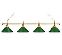 John West Lampada da biliardo London 4 ombrelli, ottone/verde