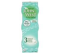 John West Non Tagliata Di Tonno Scarico In Acqua Di Sorgente (3X60g) (Confezione da 6)