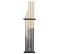 John West - Set da Biliardo Con Supporto da Parete, 2 Stecche Professionali, 2 Standard e 2 Corte