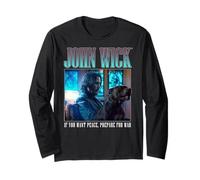 John Wick 90's Bootleg Prepare for War Dog Action Movie Maglia a Manica