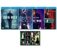 John Wick Complete Blu-Ray Collection: Chapters 1,2,3 & 4 + Including Bonus Art Card