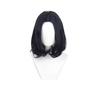 John Wick Cosplay Wig Black Short Wavy Hair Wig For Men Heat Resistant Synthetic Wigs for Halloween Costume Party Role Play